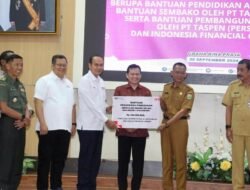 Pj Gubernur Sumsel Elen Setiadi Serahkan Bantuan TJSL dari PT. Taspen Persero dan IFG untuk Pendidikan dan Pengentasan Kemiskinan