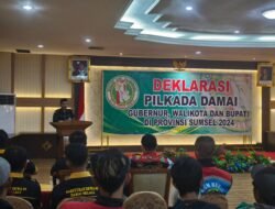 Koalisi Ojol Palembang Deklarasi Pilkada Damai 2024