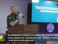 Danpomdam II/Sriwijaya Berikan Wawasan Kebangsaan Memupuk Semangat Patriotisme