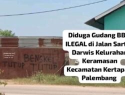 Dugaan Aktivitas Gudang BBM Ilegal Beroperasi di Kertapati Disinyalir Milik Purnawirawan Polri Berpangkat Perwira Menengah