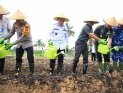 Pj Gubernur Sumsel Hadiri Launching Gugus Tugas Polri Dukung Ketahanan Pangan Serentak se-Indonesia