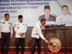 Sekda Edward Candra Buka Rakor Forum Penataan Tata Ruang dan SISWASTEK