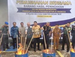Bea Cukai Simbagtim Musnahkan Barang Hasil Penindakan Senilai 24 M