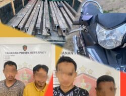 Empat Tersangka Pencurian Rel Kereta Api Diringkus Jajaran Polsek Kertapati