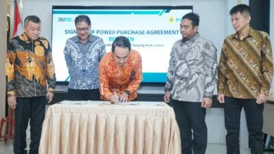 Dukung Pertumbuhan Ekonomi Sumsel, PLN dan PT Tanjungenim Lestari Pulp and Paper Sepakati Perjanjian Jual Beli Tenaga Listrik 10,38 MVA