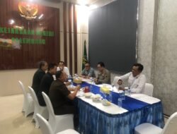 Kepala Rutan Kelas I Palembang Coffee Morning Bersama Forkopimda Kota Palembang