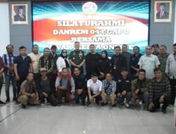 Silaturahmi Danrem 044/Gapo dan Awak Media: Jaga Hubungan Baik dan Publikasikan Kegiatan Positif