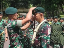 Yonif 200/BN Gelar Tradisi Korps Sambut Wakil Komandan Baru, Kapten Inf Rentra