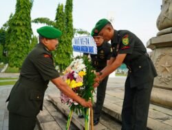 Peringati HUT Ke-74 Penerangan TNI AD, Pendam II/Sriwijaya Gelar Ziarah ke TMP Ksatria Ksetra Siguntang