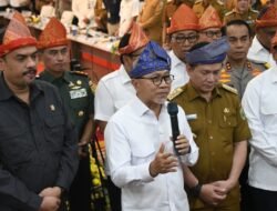 Danrem 044/Garuda Dempo Dampingi Pangdam II/Swj Terima Kunjungan Menko Pangan di Palembang