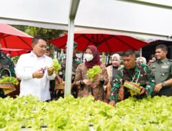 Penasehat Khusus Presiden Bidang Pertahanan Nasional Tinjau Urban Farming Kodam II/Sriwijaya, Dukung Program Makan Bergizi Gratis