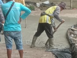 Tidak Ada Plang, Proyek Jalan Cor Beton di Kayuagung Diduga Langgar Aturan KIP