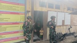 Satgas Yonif 141/AYJP Bersama Puskesmas Ilwayab Gelar Posyandu di Kampung Wogekel, Papua Selatan