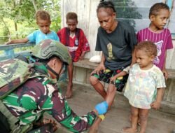 Satgas Yonif 141/AYJP Gelar Bakti Sosial di Distrik Suru Suru, Papua