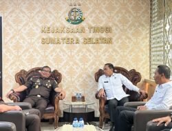 Perkuat Sinergi, Kakanwil Ditjenpas Sumsel Audiensi Bersama Kajati Sumsel Bahas Restorative Justice