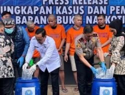 Kanwil Ditjenpas Hadiri Pemusnahan 15 Kg Sabu Hasil Pengungkapan Jaringan Internasional