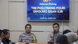 Polres Ogan Ilir Terima Kunjungan Puslitbang Mabes Polri, Evaluasi Sistem Penyimpanan