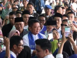 Antusiasme Warga Simpang Sungki Sambut Silaturahmi Gubernur Sumsel Herman Deru