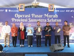 Dibuka Cik Ujang, Pasar Murah Pemprov Sumsel di Monpera Disambut Antusias Warga