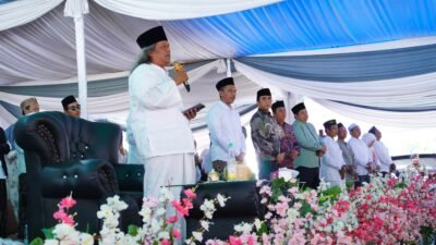 Wabup Muba Hadiri Haul dan Tasyakuran Keluarga Sugeng Budiarto di Tungkal Jaya