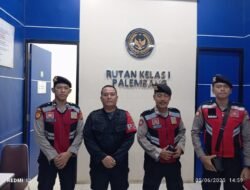 Tingkatkan Keamanan, Anggota Polrestabes Palembang Sambangi Rutan Kelas I Palembang