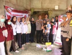 Sambut HUT Bhayangkara ke-79, Polres Banyuasin Gelar Bakti Sosial