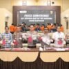 Polres Banyuasin Ungkap Belasan Kasus Kriminal dan Narkoba Sepanjang Juni