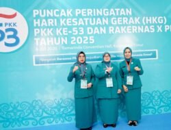 Ketua TP PKK Muba Hj Patimah Toha Meriahkan Rakernas X dan Puncak HKG PKK ke-53 di Samarinda