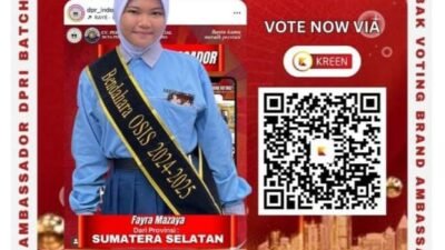 Fayra Mazaya, Pelajar SMAN 10 Palembang Raih Peringkat 2 Brand Ambassador DPRI 2025