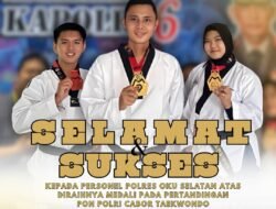 Torehkan Prestasi di PON Polri 2025, Atlet Polres OKU Selatan Sumbang Tiga Medali untuk Polda Sumsel