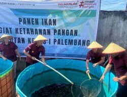 Rutan Palembang Panen Lele, Dorong Kemandirian dan Ketahanan Pangan Warga Binaan