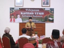 Bupati Askolani Lepas 32 Kafilah Banyuasin ke STQH Sumsel di Pali