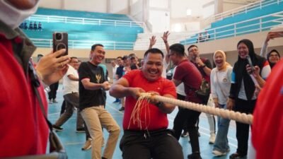 Pemkab OKI Meriahkan HUT RI ke-80 dengan Senam dan Lomba Tradisional