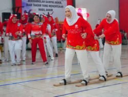 Feby Deru dan Persit KCK Kompak Meriahkan Lomba HUT ke-80 RI di Jasdam Sriwijaya