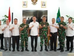 Perkuat Sinergi, Bupati OKI Terima Kunjungan Danbrigif VIII Garuda Cakti