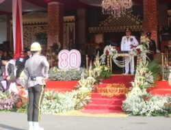 Upacara HUT ke-80 RI di Griya Agung Palembang, Herman Deru: Kemerdekaan Bukan Sekadar Seremoni