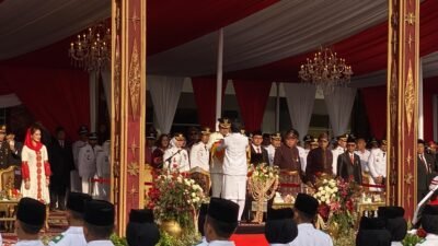 Upacara Penurunan Bendera HUT ke-80 RI di JSC Penuh Syahdu