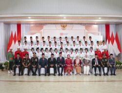 Dikukuhkan Bupati Muchendi, 40 Paskibraka OKI Siap Kibarkan Merah Putih