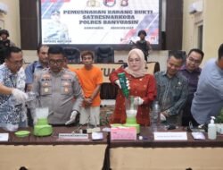 Polres Banyuasin Ungkap 26 Kasus dan Musnahkan Barang Bukti Narkotika