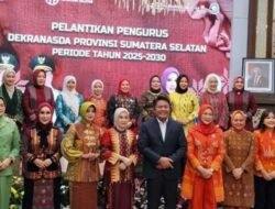 Ketua Dekranasda Banyuasin Hadiri Pelantikan Pengurus Dekranasda Sumsel, Dorong Sinergi Kembangkan Kerajinan Lokal