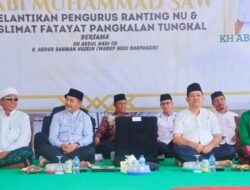 Ratusan Jemaah Hadiri Maulid Nabi dan Pelantikan NU di Tungkal Jaya