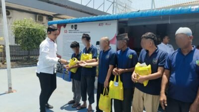 Peduli Keluarga Warga Binaan, Rutan Kelas I Palembang Adakan Bakti Sosial