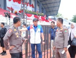 Polda Sumsel Teken Risk Assessment dan Gelar Simulasi Penguraian Penonton Porprov XV di Muba