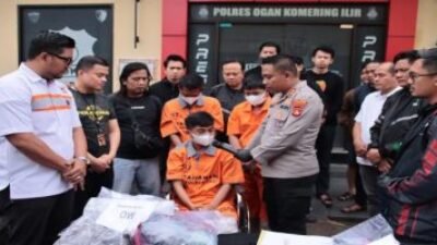 Polres OKI Tangkap Tiga Pembunuh di Kayuagung dalam Waktu Enam Jam