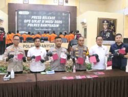 Polres Banyuasin Ungkap 38 Kasus Kejahatan dalam Operasi Sikat II Musi 2025