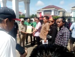 Demo Dugaan Mafia Pupuk dan KKN Proyek Jalan, Massa Ultimatum Aparat di Banyuasin