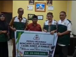 Ponjen Amal Insani Galang Kepedulian, Rp20 Juta Diserahkan untuk Korban Bencana Aceh, Sumbar, dan Sumut Melalui Baznas
