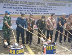 Bea Cukai Sumbagtim Musnahkan Rokok Ilegal Rp45,8 Miliar, Sekda Sumsel Tegaskan Dukungan Penuh