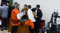 Caption : Sidang perkara dugaan korupsi dana Pokir DPRD OKU dengan terdakwa Ahmat Thoha dan lainnya saat berlangsung di Pengadilan Negeri Palembang, Rabu (28/1/2026). Saksi menyebut fee Pokir Rp2,2 miliar tidak berasal dari terdakwa.