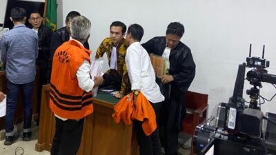 Caption : Sidang perkara dugaan korupsi dana Pokir DPRD OKU dengan terdakwa Ahmat Thoha dan lainnya saat berlangsung di Pengadilan Negeri Palembang, Rabu (28/1/2026). Saksi menyebut fee Pokir Rp2,2 miliar tidak berasal dari terdakwa.